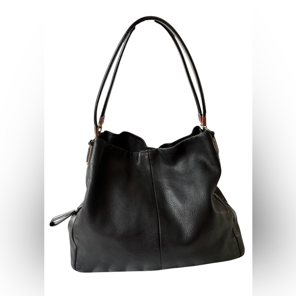 Vintage Coach Madison Phoebe Black Pebbled Leather Hobo 26224